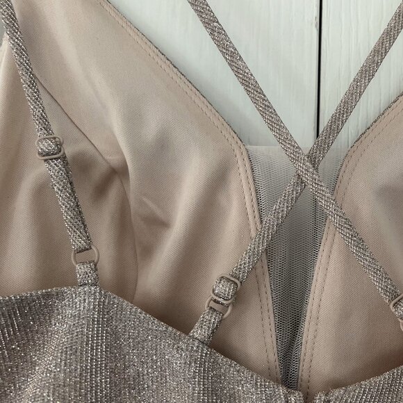 Size 7 Crystal Doll A-Line Sparkle Gown *with pockets!* - Picture 6 of 7